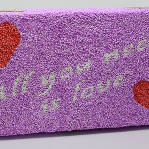 Houten schatkistje met foam klei design