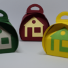 Ovaledoosjes met huis