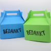 Handgemaakte rechthoekige bedank doosjes