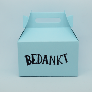 Handgemaakte rechthoekige bedank doosjes