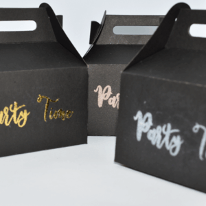 Party Time doosjes met reliëf design